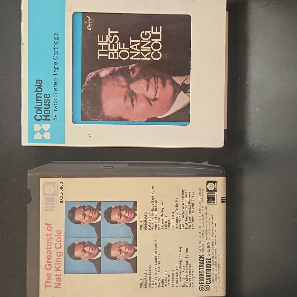 Nat King Cole 8-Track Tapes